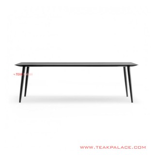 Meja Makan 6 Kursi Minimalis Jati Babila Hitam