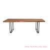 meja makan kaki besi meh solid natural seri bogor 8 seater 62
