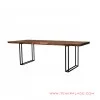 meja makan kaki besi meh solid natural seri bogor 8 seater 66