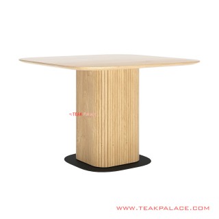 Meja Makan Minimalis Kayu Jati Natural Ivina