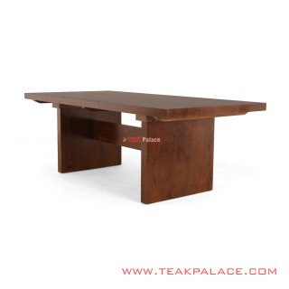 Meja Makan Kayu Jati Salak Brown Seri Aston