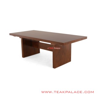 Meja Makan Kayu Jati Salak Brown Seri Aston