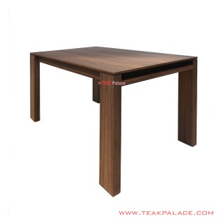 Meja Makan Eston Jati Solid Salak Brown