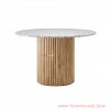 Dining Table Minimalist Round Marble Leaves Daisen Series dining table minimalist round marble leaves daisen series 62