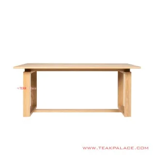 Meja Makan Siska Natural Minimalis Jati