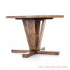 Siwon Round Salak Brown Minimalist Round Dining Table siwon round salak brown minimalist round dining table 54