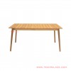 dining table natural teak wood banten series 64