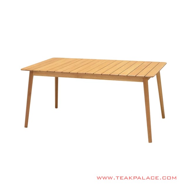 dining table natural teak wood banten series 60