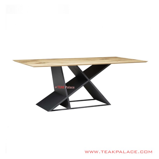 Unique Minimalist Black Sejuya Teak Dining Table unique minimalist black sejuya teak dining table 60