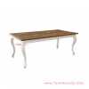 aulia series white rustic minimalist classic dining table 70
