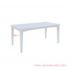 dining table perry series minimalist white duco 66