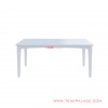 dining table perry series minimalist white duco 67