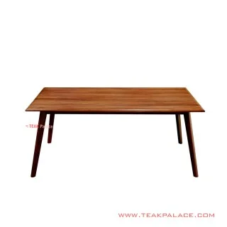 Meja Makan Tirta Minimalis Jati Salak Brown