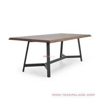 Meja Makan Jati Minimalis Farhan Salak Brown