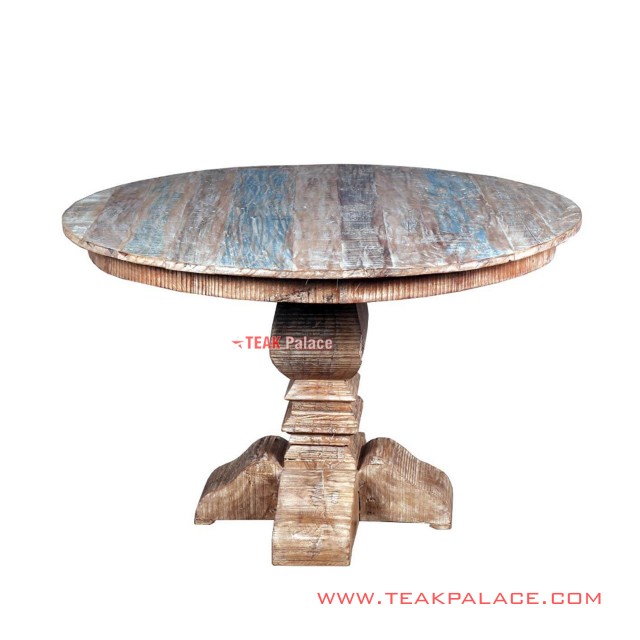 classic round rustic dining table jessica series 60