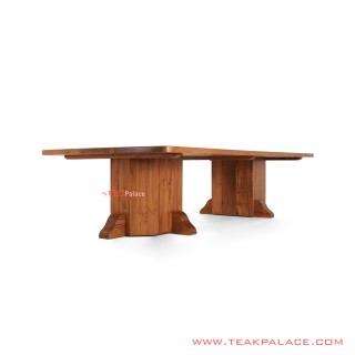 Meja Makan Salak Brown Sandi Kayu Minimalis