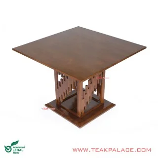 Meja Makan Kayu Jati Kotak Seri Metropolis