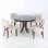 Set Kursi Meja makan Jati Seri Mona 4 Seater