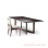   Office Desk Set Chair Black Walnut Nexus Series