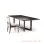 Meja Kantor Set Kursi Black Walnut Seri Nexus