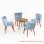Modern Minimalist Cafe Table Chairs Carren Series