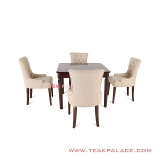 Anna Teak Dining Table Chair Set
