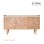 Buffet Minimalist Natural Teak Wood Arna Top Marble Carara Series 