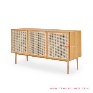 Buffet TV Minimalis Rotan Jati Zana