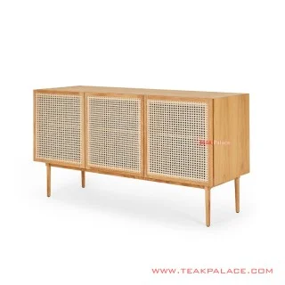 Buffet TV Minimalis Rotan Jati Zana