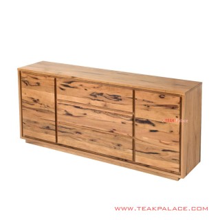 Hugo Buffet 5 Laci Jati Natural Minimalis