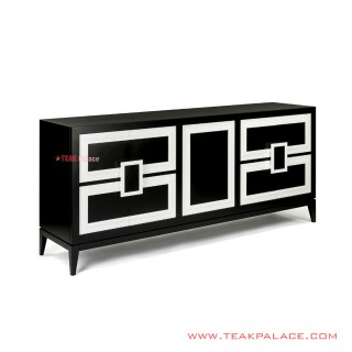 Buffet Laci Hitam Cornelia Jati Minimalis