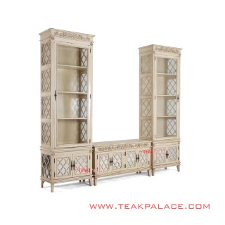 Set Buffet Meja TV Rak Pajangan Camelia Series