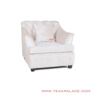 Sofa Modern Single Putih Seri Musi Sofa Modern Single Putih Seri Musi