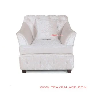 Sofa Modern Single Putih Seri Musi Sofa Modern Single Putih Seri Musi