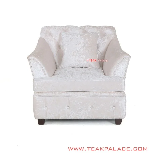 Sofa Modern Single Putih Seri Musi