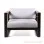 Sofa Single Kotak Minimalis Black Murah