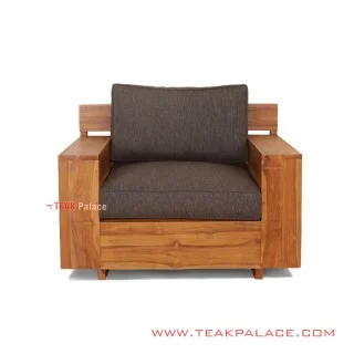 Sofa Single Minimalis Jati Sunda