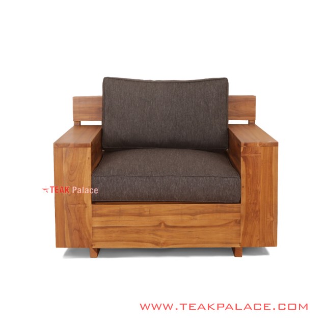 Single Sofa Minimalist Teak Sunda single sofa minimalist teak sunda 60