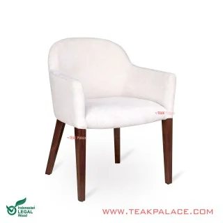 Kursi Minimalis Armchair Kayu Jati Modern Seri Gossip