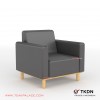Black Leather Single Minimalist Chair Ion TKDN Series black leather single minimalist chair ion tkdn series 70