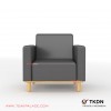 Black Leather Single Minimalist Chair Ion TKDN Series black leather single minimalist chair ion tkdn series 69