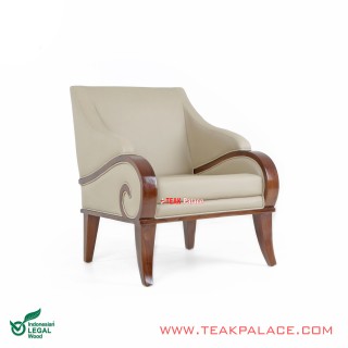  Modern Classic Teak Sofa Jasmine Series Single seater