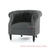 Sofa Single Chesterfield Grey Minimalis Jati