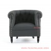 Sofa Single Chesterfield Grey Minimalis Jati sofa single chesterfield grey minimalis jati 61