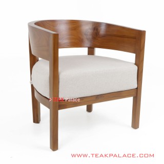 Kursi Minimalis Kayu Jati Lenong Putih