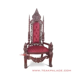 Kursi Sofa Single Mewah Ukir Jati Seri Raja
