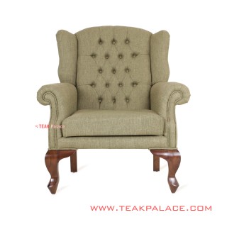 Sofa Single Rawles Jati Green Minimalis