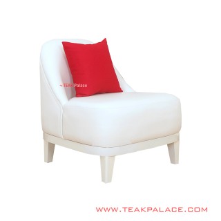 Kursi Single Oval Putih Lampung