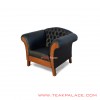 Sofa Single Klasik Kulit Oscar Black Harga Murah sofa single klasik kulit oscar black harga murah 56