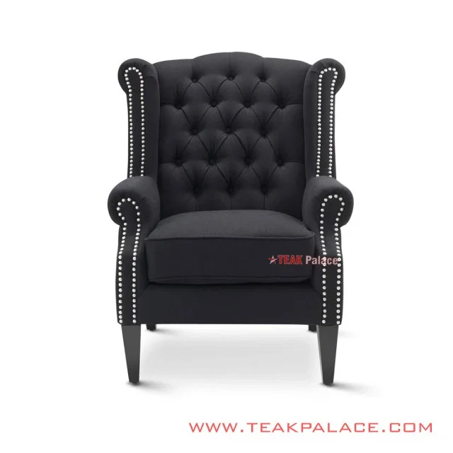 sofa tamu rivoli hitam seri chiko 54